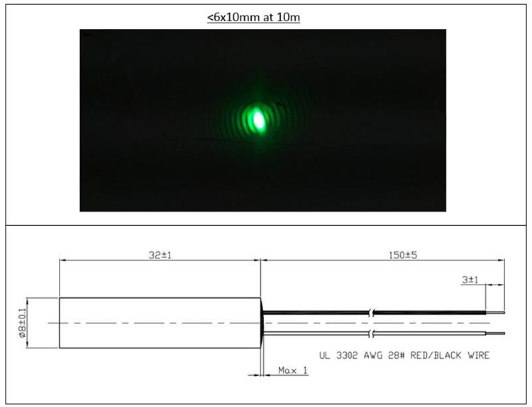 وحدة ليزر نقطي أخضر D8x32mm بد - مراجعة Industrial Laser Operator وسعره