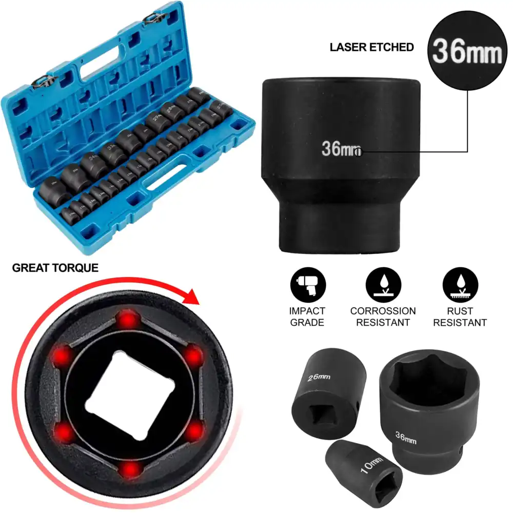 مجموعة مفاتيح ربط معدنية متريّ - مراجعة Industrial Laser Etching وسعره