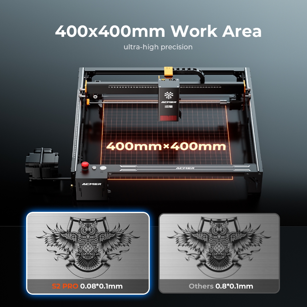 ماكينة نقش بالليزر ACMER S2 PR - مراجعة Industrial Laser Cutter وسعره